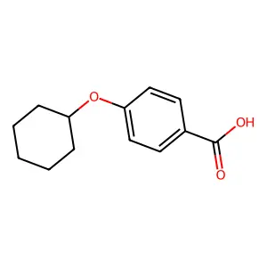 4-Cyclohexyloxybenzoic acid structure