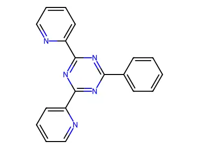 2-Phenyl-4,6-di-2-pyridinyl-1,3,5-triazine structure