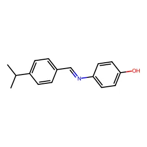 4-(4-Isopropylbenzylideneamino)phenol structure