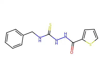 4-Benzyl-1-(thiophene-2-carbonyl)thiosemicarbazide structure