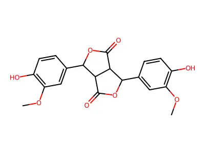 Dehydrodiferulic dilactone structure