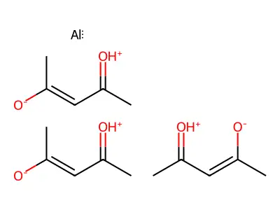 乙酰丙酮铝 structure