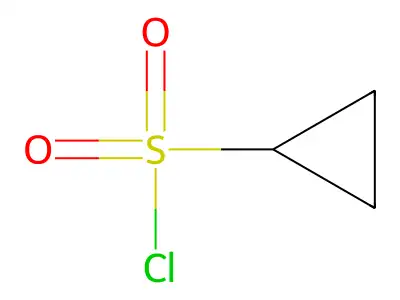 Cyclopropanesulfonyl chloride structure