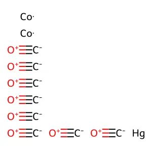 四羰基合钴酸汞 structure