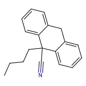 9-丁基-9,10-二氢-9-蒽甲腈 structure