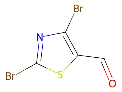 2,4-Dibromo-thiazole-5-carbaldehyde structure