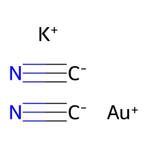 金氰化鉀 structure