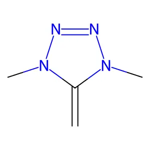 1H-tetrazole, 4,5-dihydro-1,4-dimethyl-5-methylene- structure