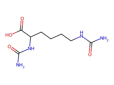 2,6-bis(carbamoylamino)hexanoic Acid structure