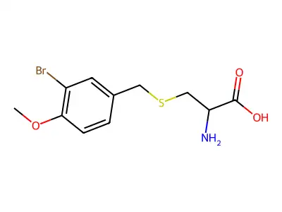 Cysteine, S-[(3-bromo-4-methoxyphenyl)methyl]- structure