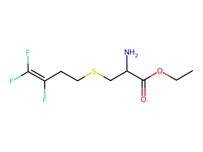 Ethyl 2-amino-3-[(3,4,4-trifluoro-3-butenyl)sulfanyl]propanoate structure