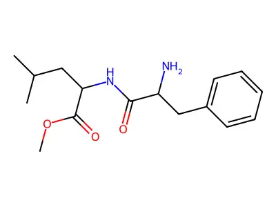 Methyl 2-(2-amino-3-phenylpropanamido)-4-methylpentanoate structure