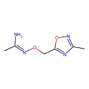 Ethanimidamide, N-[(3-methyl-1,2,4-oxadiazol-5-yl)methoxy]- structure