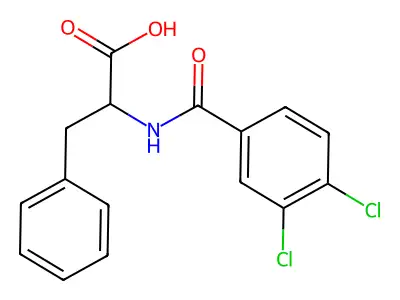 2-[(3,4-Dichlorobenzoyl)amino]-3-phenylpropanoic acid structure