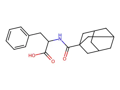 2-[(Adamantan-1-yl)formamido]-3-phenylpropanoic acid structure