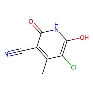 5-Chloro-6-hydroxy-4-methyl-2-oxo-1,2-dihydropyridine-3-carbonitrile structure