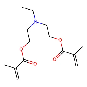 2-Propenoic acid, 2-methyl-, 1,1'-[(ethylimino)di-2,1-ethanediyl] ester structure