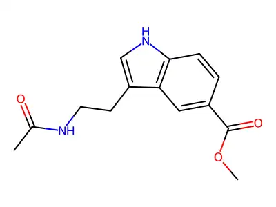 ({3-[2-(acetylamino)ethyl]-1H-indol-5-yl}oxy)acetic acid structure