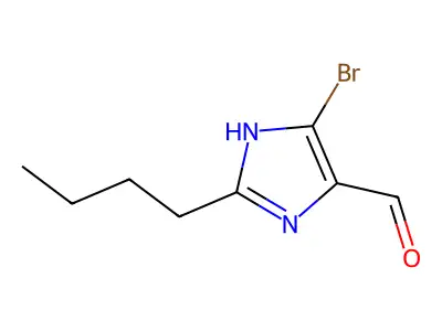 1H-Imidazole-4-carboxaldehyde, 5-bromo-2-butyl- structure