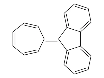 9H-Fluorene, 9-(2,4,6-cycloheptatrien-1-ylidene)- structure