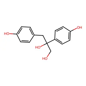 2,3-Bis(4-hydroxyphenyl)-1,2-propanediol structure