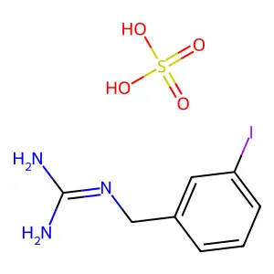 Guanidine, [[3-(iodo-123I)phenyl]methyl]-, sulfate (2:1) structure
