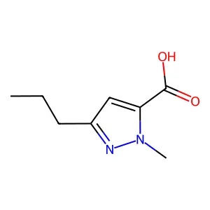 1-methyl-3-propyl-1H-pyrazole-5-carboxylic acid structure