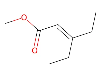 Methyl 3-ethylpent-2-enoate structure