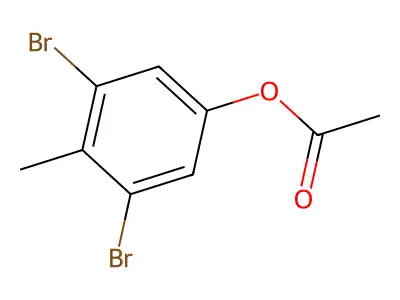 3,5-Dibromo-4-methylphenyl acetate structure