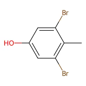 3,5-Dibromo-4-methylphenol structure