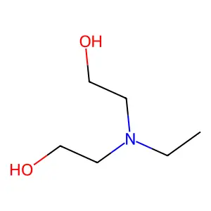 Ethyldiethanolamine structure