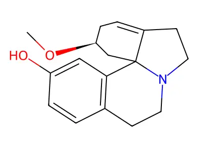 3-Methoxy-1,6-didehydroerythrinan-15-ol structure