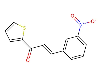3-(3-Nitrophenyl)-1-(thiophen-2-yl)prop-2-en-1-one structure