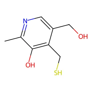 5-Hydroxy-4-(mercaptomethyl)-6-methyl-3-pyridinemethanol structure