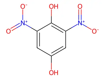 2,6-Dinitrobenzene-1,4-diol structure