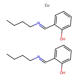 Bis(N-butylsalicylaldiminato)copper(II) structure