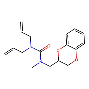 Urea, 1,1-diallyl-3-(1,4-benzodioxan-2-ylmethyl)-3-methyl- structure