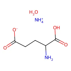 Monoammonium glutamate monohydrate structure