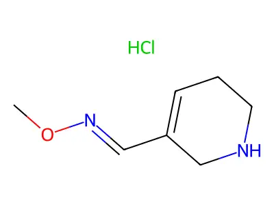 1,2,5,6-tetrahydropyridin-3-carboxaldehyde-O-methyloxime Hydrochloride structure