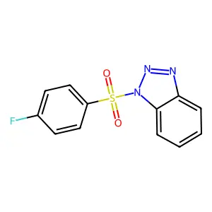 1-(4-Fluorophenyl)sulfonylbenzotriazole structure