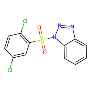 1-(2,5-Dichlorophenyl)sulfonylbenzotriazole structure