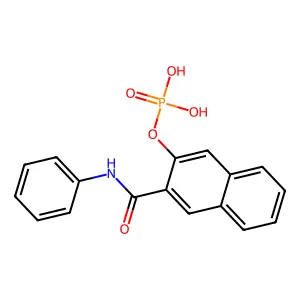 3-(Phenylcarbamoyl)naphthalen-2-yl dihydrogen phosphate structure