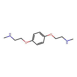 1,4-Bis(2-methylaminoethoxy)benzene structure