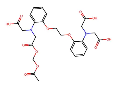 1,2-Bis(2-aminophenoxy)ethane N,N,N',N'-tetraacetic acid acetoxymethyl ester structure