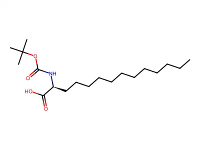 (R,S)-Boc-2-amino-tetradecanoic acid structure