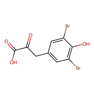 3-(3,5-Dibromo-4-hydroxyphenyl)-2-oxopropanoic acid structure