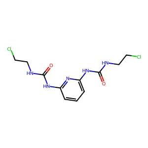 1,1'-Pyridine-2,6-diylbis[3-(2-chloroethyl)urea] structure