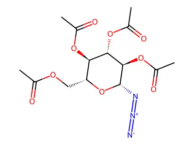 2,3,4,6-Tetra-O-acetyl-beta-D-glucopyranosyl azide structure
