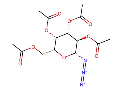 beta-D-Galactopyranosyl azide, 2,3,4,6-tetraacetate structure