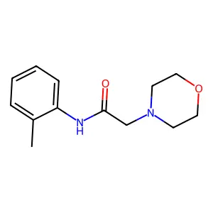N-(2-methylphenyl)-2-morpholin-4-ylacetamide structure
